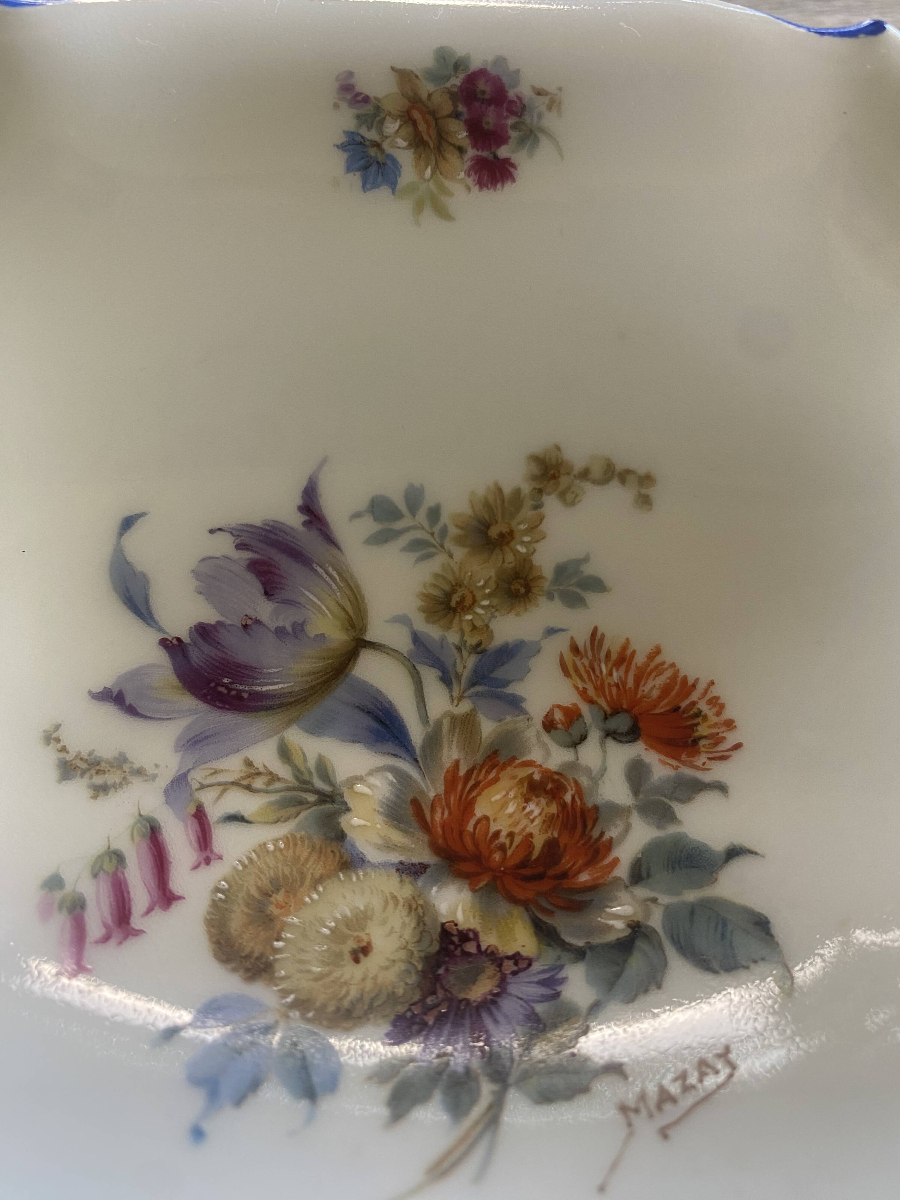 Limoges porcelain basket