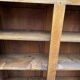 Vintage solid oak bookcase from the 18th century