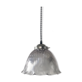 Holophane glass suspension 25,5 cm vintage