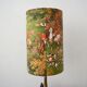 Lampshade with a hunting scene motif, horses, "Marignan" fabric.