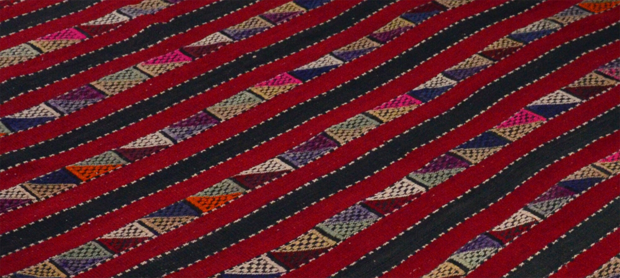 Anatolian handmade kilim rug 257 cm x 160 cm