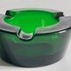 ASH TRAY Green Glass Vintage