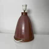 Ceramic lamp base to identify mauve