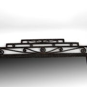 Art Deco wrought iron mirror – Paul Kiss, Paris, circa 1930