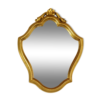 Miroir bois doré 35x27cm
