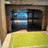 Small 4-sided Louis XVI style walnut cabinet