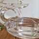 Pair of vintage Art Vannes crystal candlesticks – seventies design