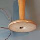 Art Deco turned wooden lamp base.