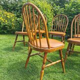 Set of 8 Baumann bistro chairs