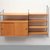 1960s String wall unit in ash, NIsse Strinning