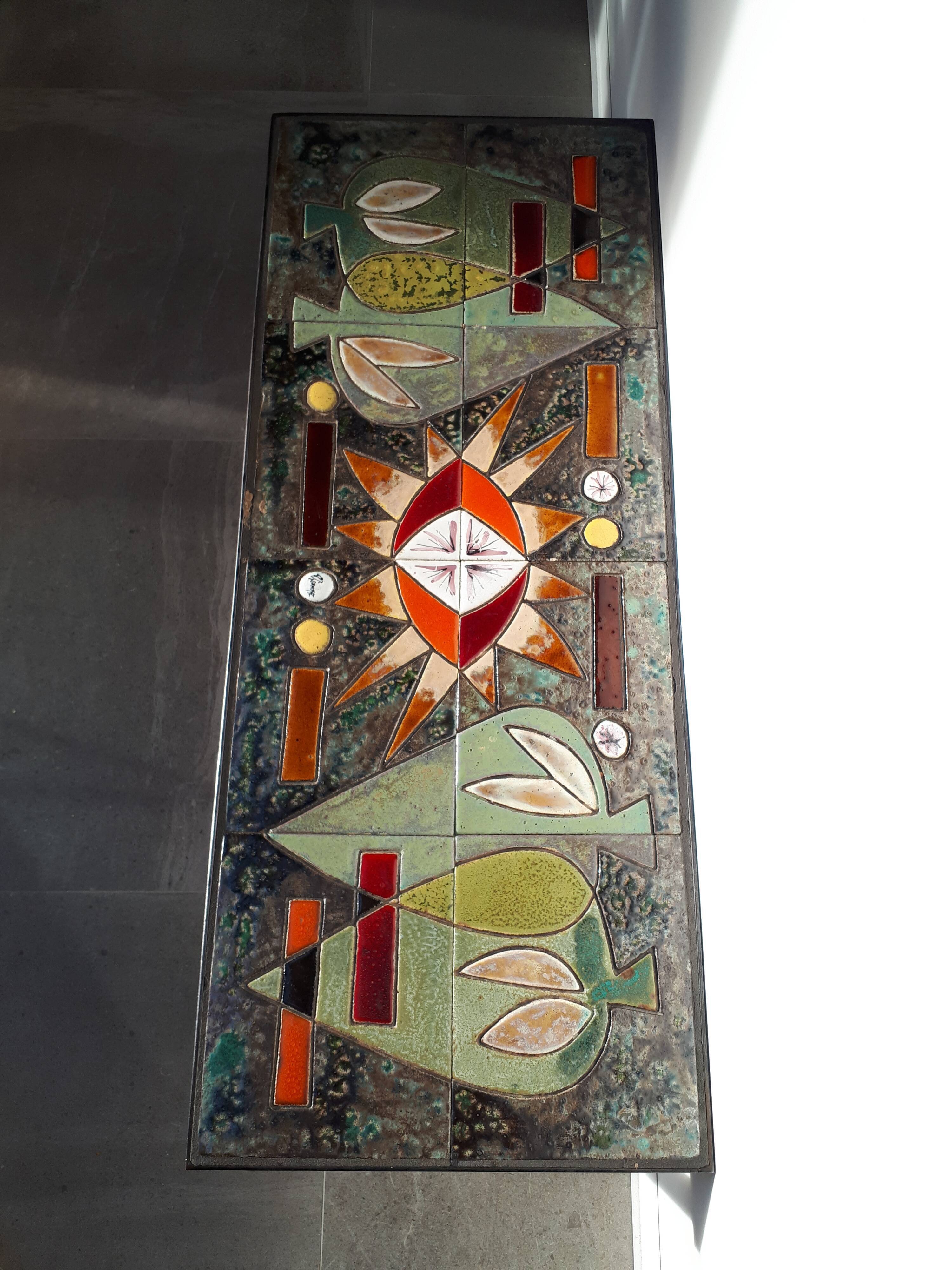 Ceramic coffee table by Corroyez 60