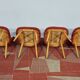 Dining Table and Chairs, 1960s, Set of 5