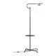 20th century czech bauhaus chrome floor lamp, by hynek gottwald, 1930s