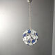 Hammered glass chandelier, 1970s