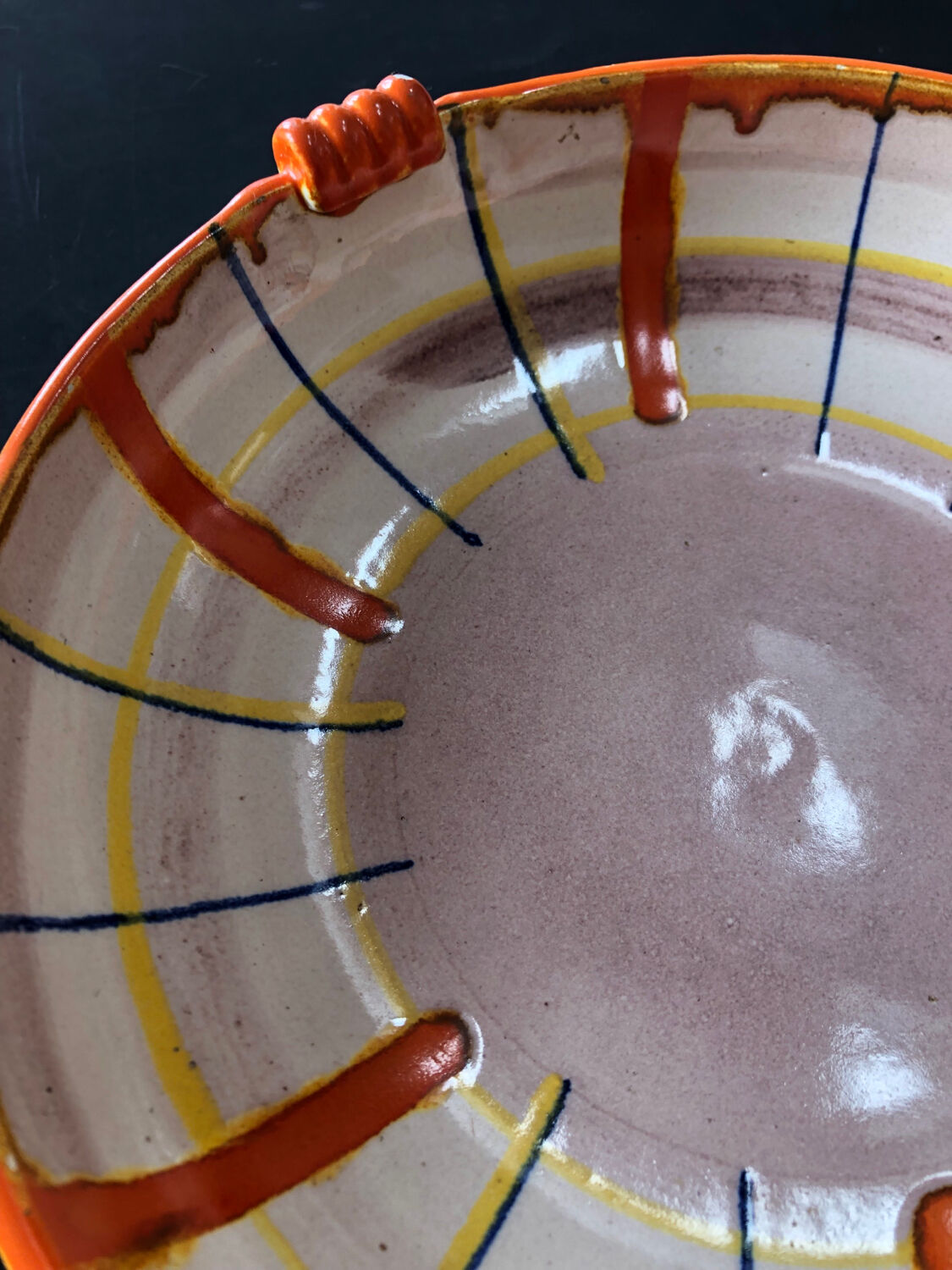 Abstract dish by Elfie Stadtler for Schramberg