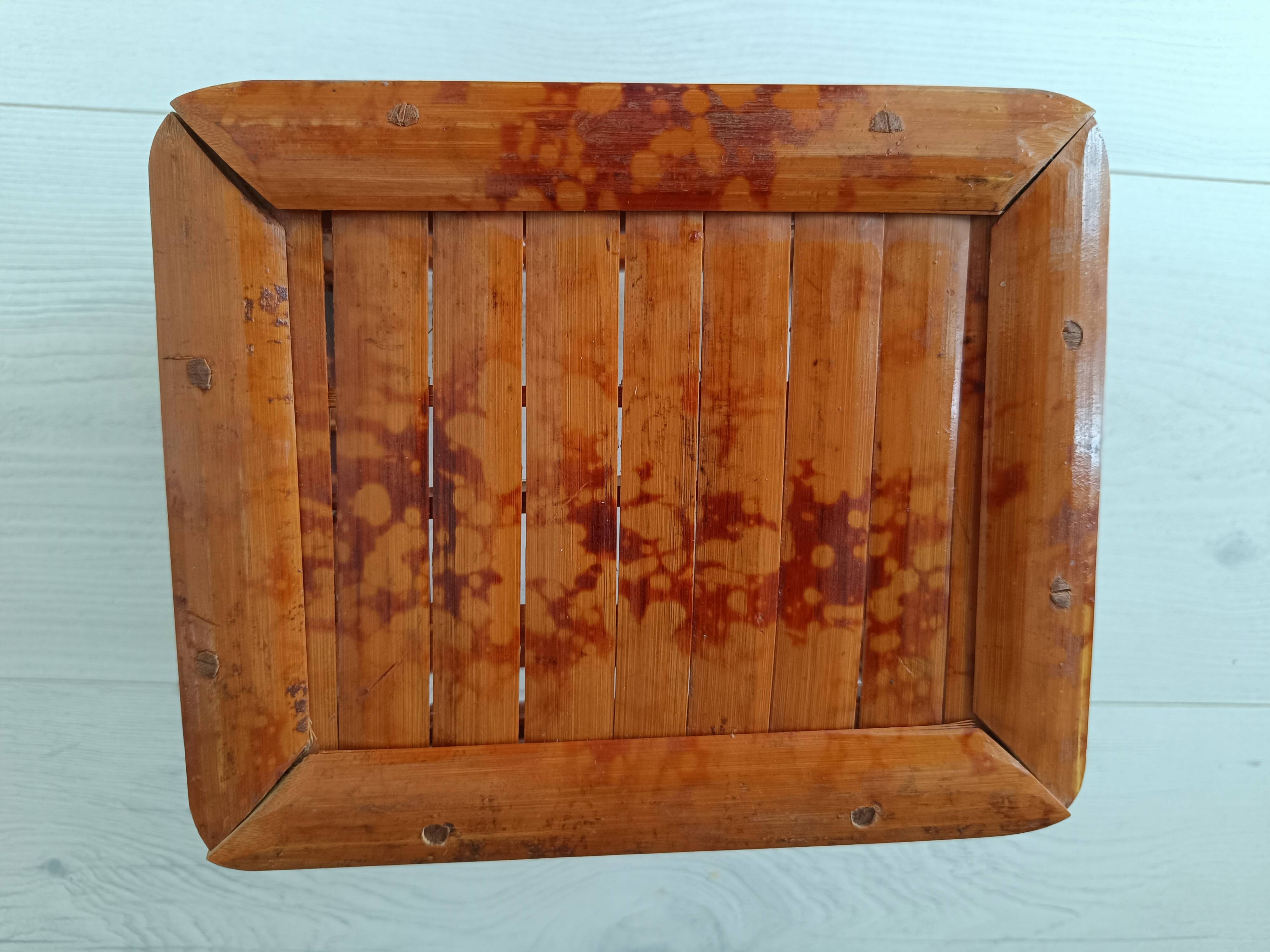 Petit tabouret en bambou