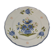 Plate decorated with a rooster earthenware from Lunéville