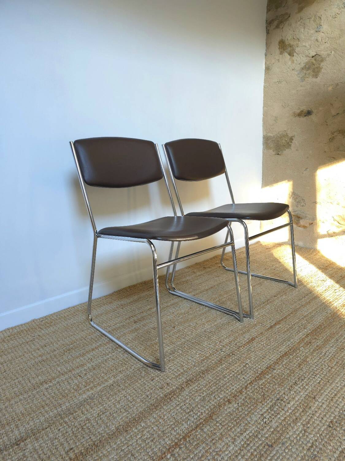 Chaises chrome