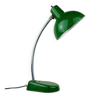 Industrial green metal desk lamp by A. Perazzone Torino, Italy, 1960s.