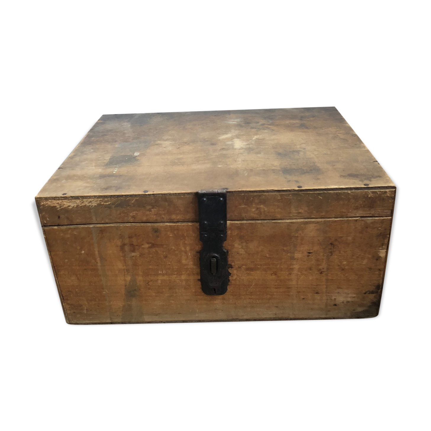 Toys old vintage box 1960 45x35x21cm