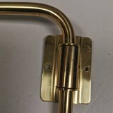 Danish “swing arm” wall lamp in brass by Lyskaer Lightning (LB) 1980s.