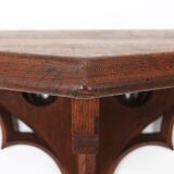 Pair of 2 Antique carved oak Church Wall Consoles, France ca. 1850