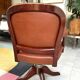 Fauteuil bureau  acajou et cuir Maple made in England