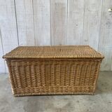 Vintage wicker trunk