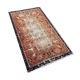 Orange and Blue Handmade Oushak Rug with Flowers