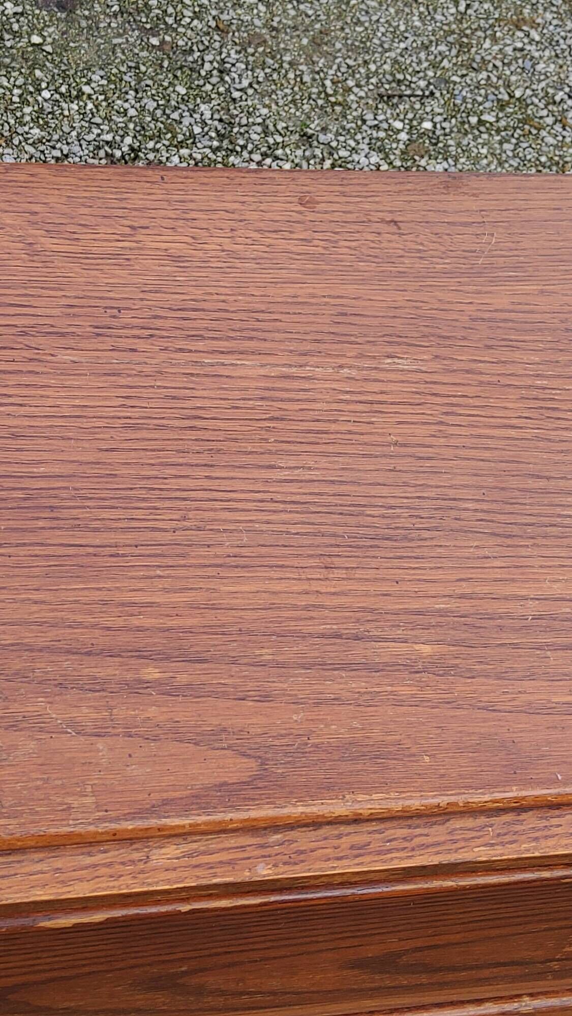 Vintage oak chest of drawers from the 50s compass feet 4 drawers