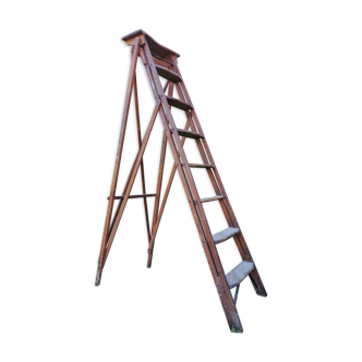 Old wooden stepladder