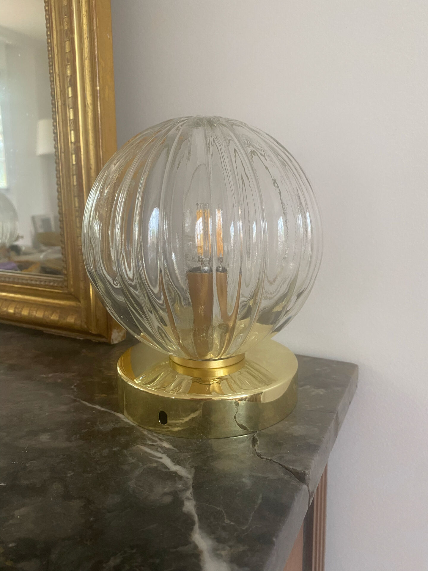 Applique ou plafonnier globe vintage