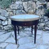 Mahogany hot water bottle table