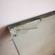 XXL vintage Italian console in travertine and glass from the 80s