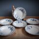 Set 6 hollow plates regency