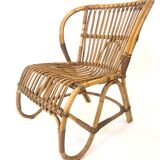 Van Rohe Noordwolde rattan chair, 1960