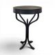 Wrought iron gueridon with a marble top circa 1950