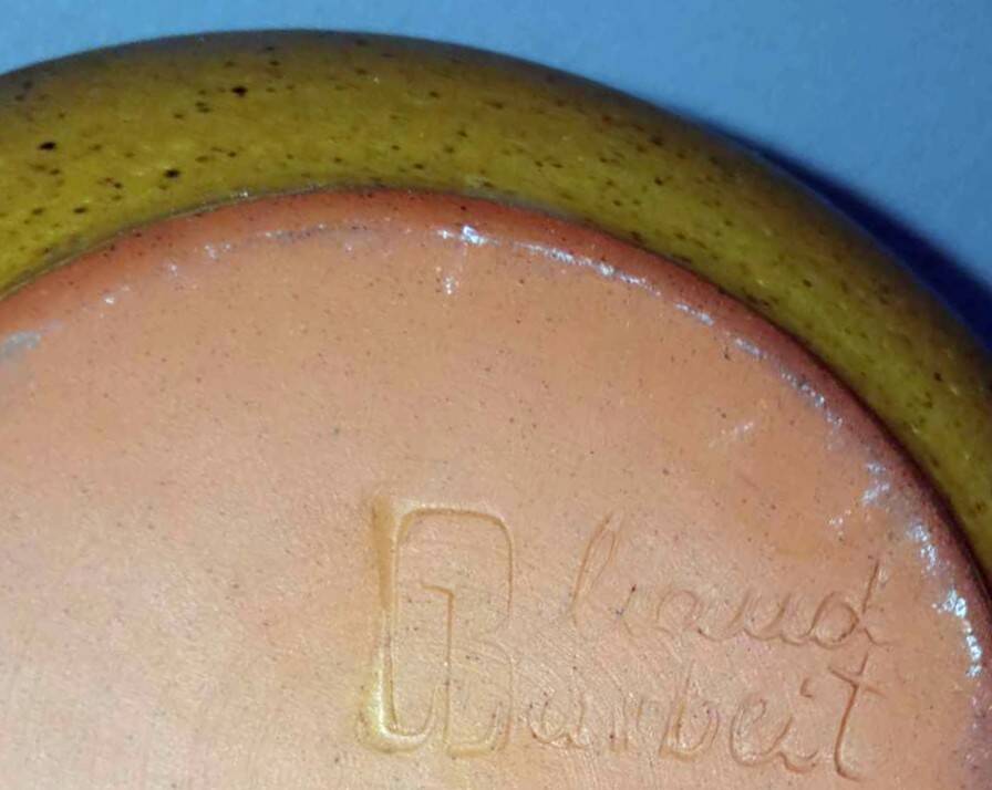 Gerhard Bauer Design Hand painted ceramic jug or vase