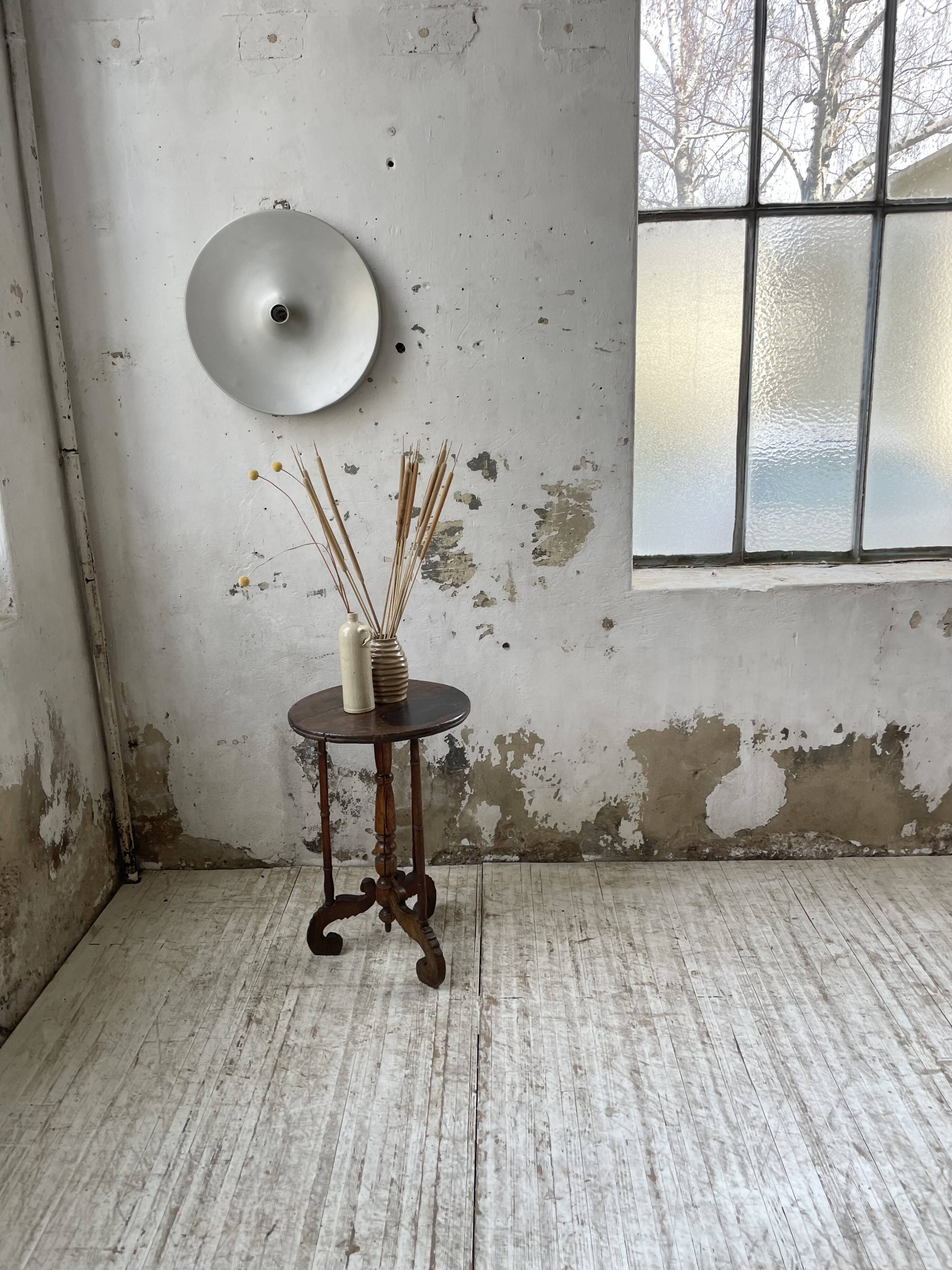 19th century oak pedestal console