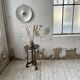 19th century oak pedestal console