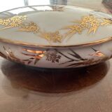 Oval jewelry box or candy box in Limoges porcelain, mid-20th century