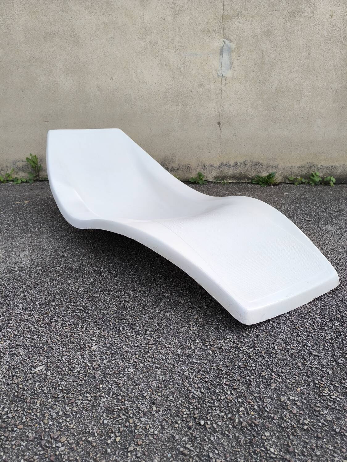 Fiberglass deckchair 1960