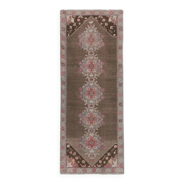 Vintage Turkish hallway rug 112x273 cm