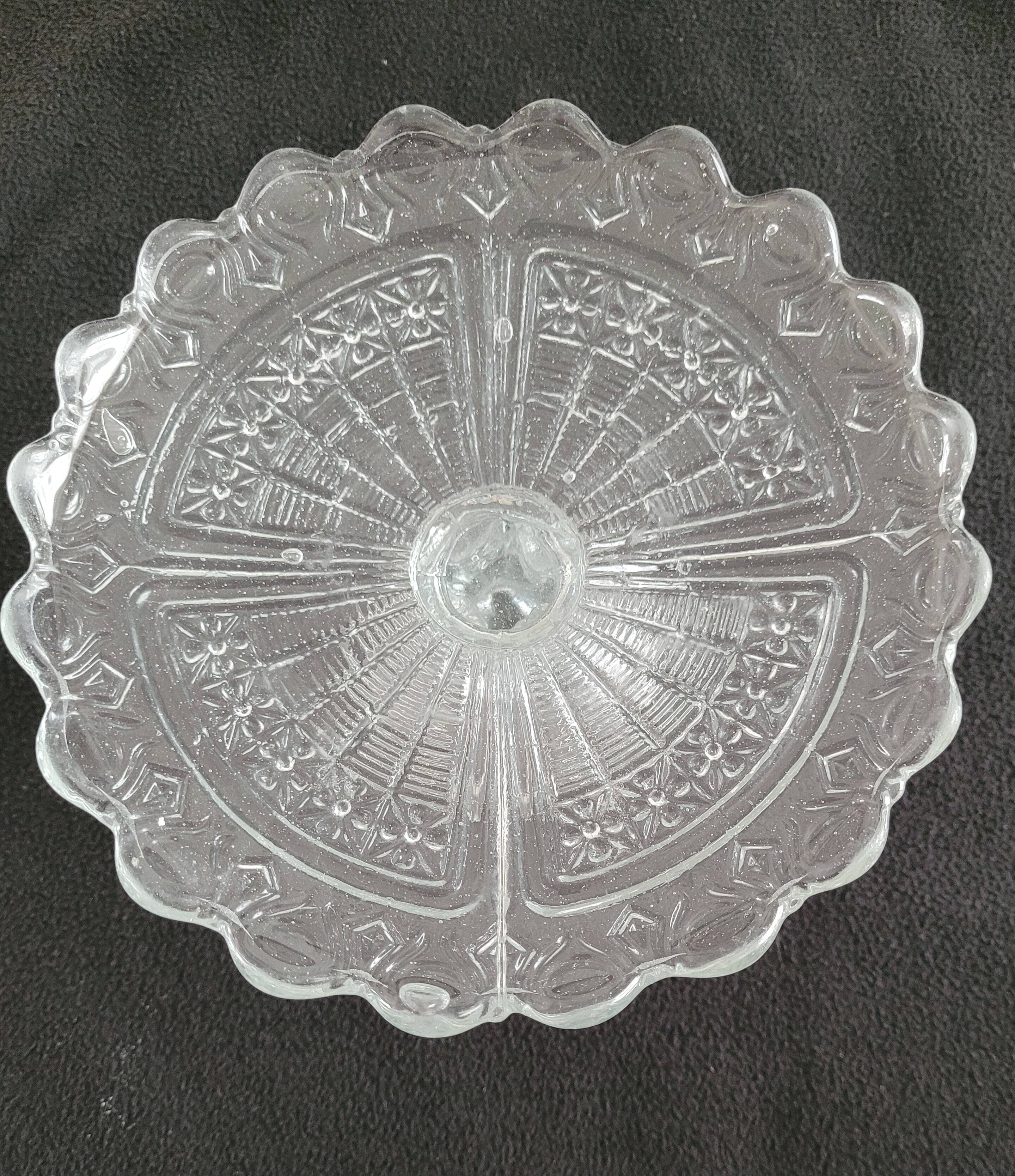 Glass compote dish