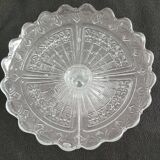 Glass fruit bowl