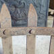 Wrought iron log holder in the shape of a semicircle - 20th century