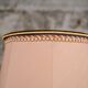 French brass floor lamp with fringes, mid-20th century