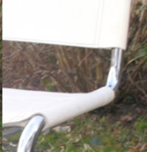 Vintage Bauhaus cantilever chair in chrome tubular steel "Breuer style",