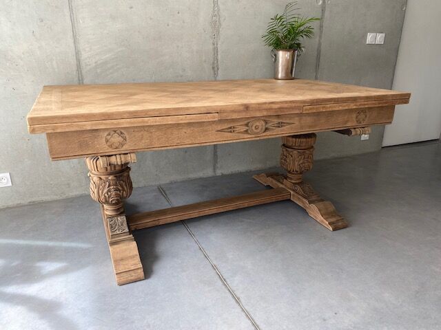 Farmhouse table monastery stripped extendable 300 cm