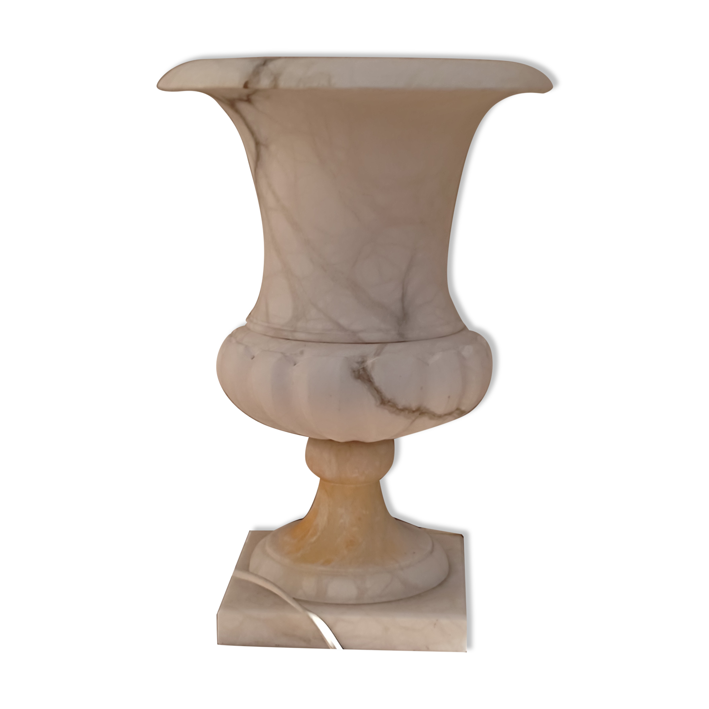 Art Deco lamp in Albatre